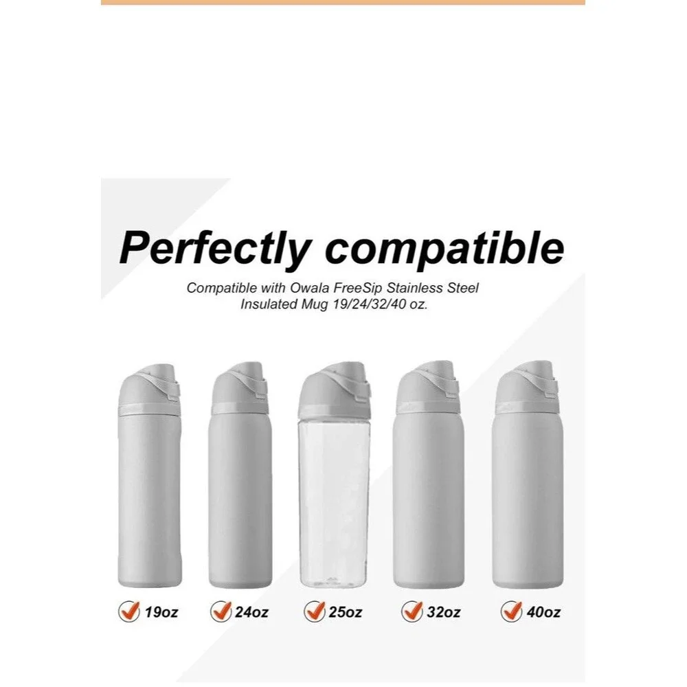 4Pcs Replacement Gray Stopper Compatible with Owala Freesip ALL Size Bottles